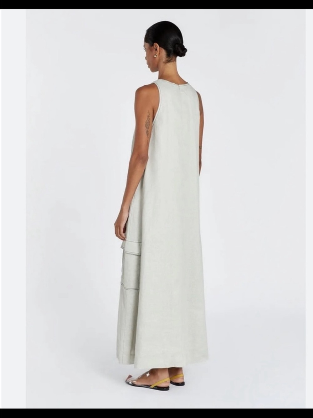 NWT DISSH Dress Laurent maxi Cargo Chalk
Linen dress size 6 - Picture 2 of 7